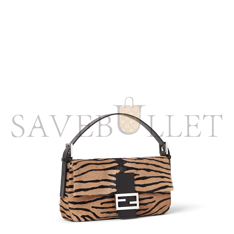 F**di BAGUETTE® 26424 TIGER-PRINT PONY-EFFECT LEATHER RE EDITION BAG 8BR850B16BF0ERR (26*14*4cm)